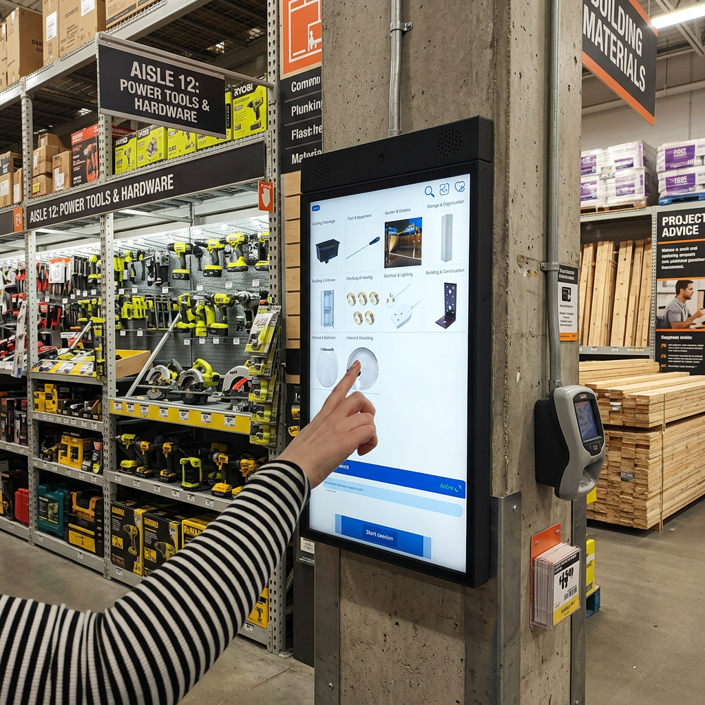 Interaction with RAVO AI at home improvement store